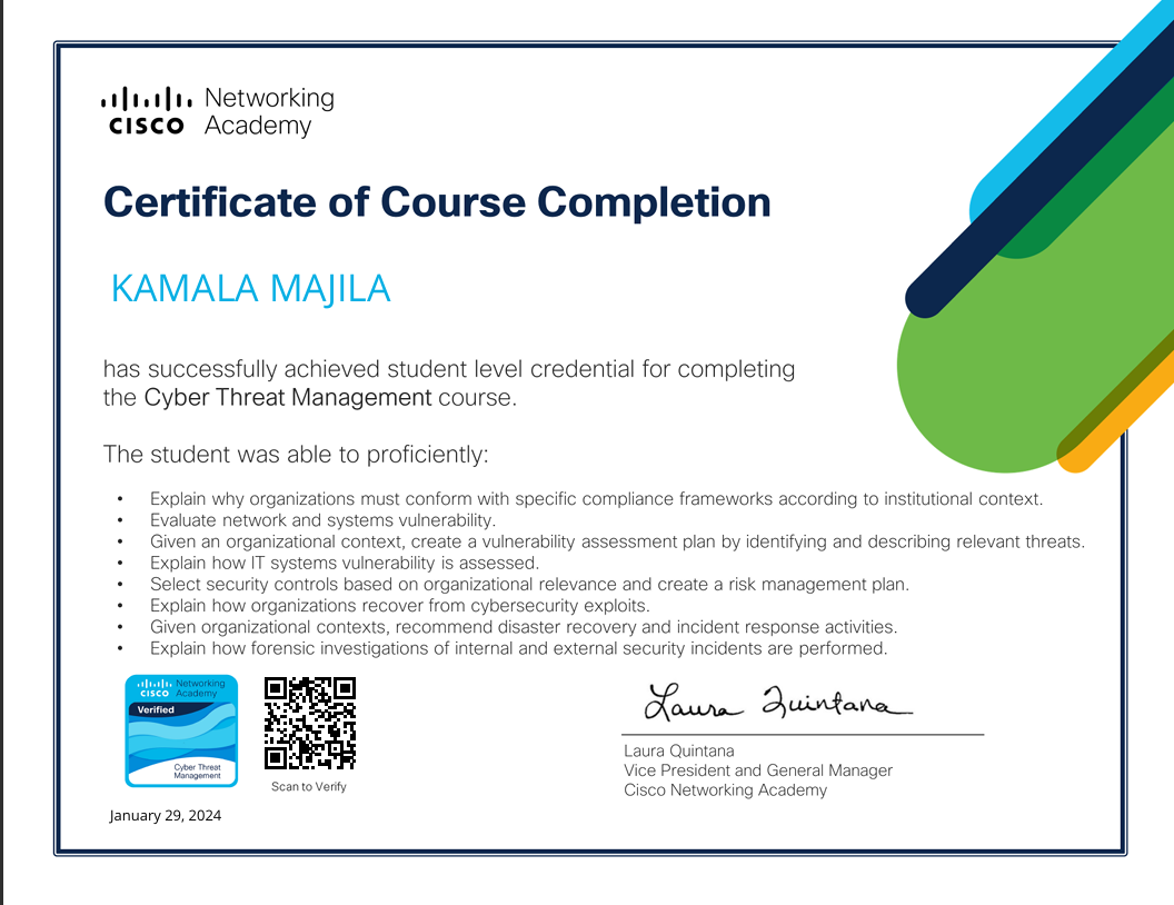 Cyber Threat Management by Cisco